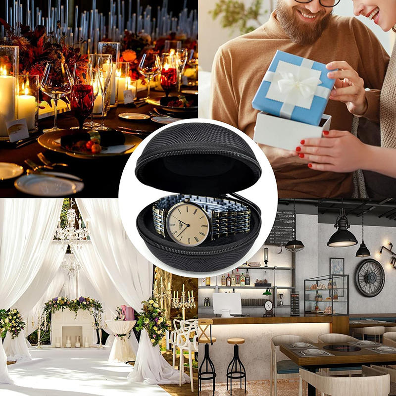 Portable Watch Travel Case Waterproof Watch Holder Zippered Smartwatch Single Watch Organizer EVA Watch Storage Box