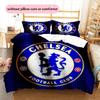Chelsea FC Pattern Bedding Home Decoration Birthday Gift (1 * Duvet Cover + 2 * Pillowcase, Without Core)