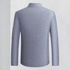 Luozi Men's Winter Thick Crew Neck Wool Blend Sweater