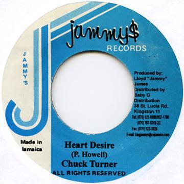 

7inch Record CHUCK TURNER - Heart Desire NONE Jammy s Records Jamaica Reggae, Ska & Dub Used