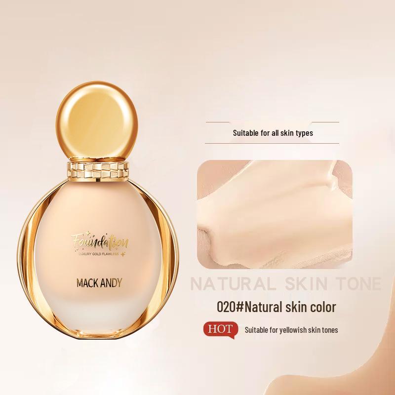 Mark Andy Yeast Essence Moisturizing Waterproof Foundation Concealer - Long-lasting Natural Brightening Skin Tone.