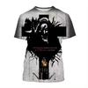 Magliette Grafiche Film Horror The Nun Stampa 3D Uomo/Donna Manica Corta Girocollo T-shirt Oversize Streetwear Harajuku Magliette Y2k Top