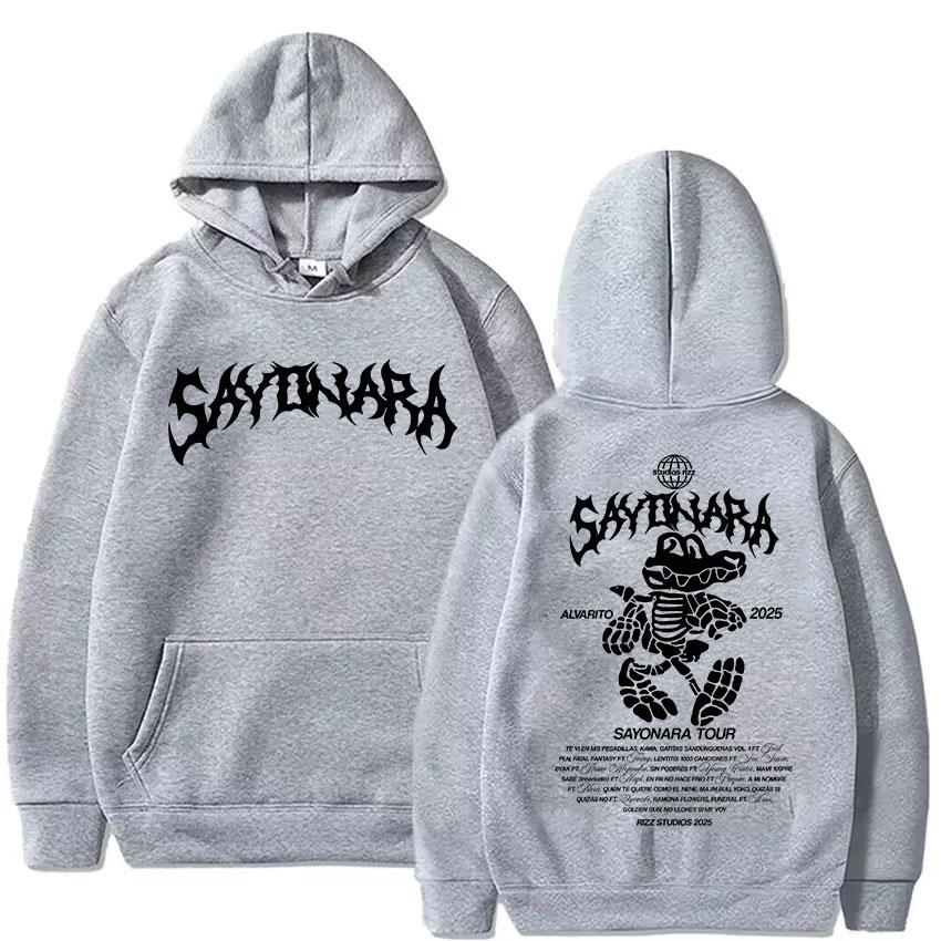 Rapper Alvaro Diaz Sayonara Tour Album Merch Hoody Men's Women Retro Aesthetic Sweatshirt Y2K Fashion High Quality Fleece Hoodie