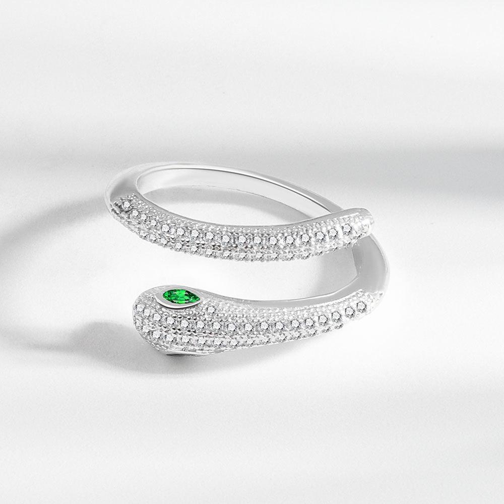 Lindon Classic Copper Alloy Zirkonový prsten Dámské šperky Svatební slib Party dárek