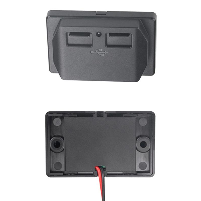 3.1A 12-24V Twin USB Port Fast Chargers Socket Power Outlet Panel for Car RVs