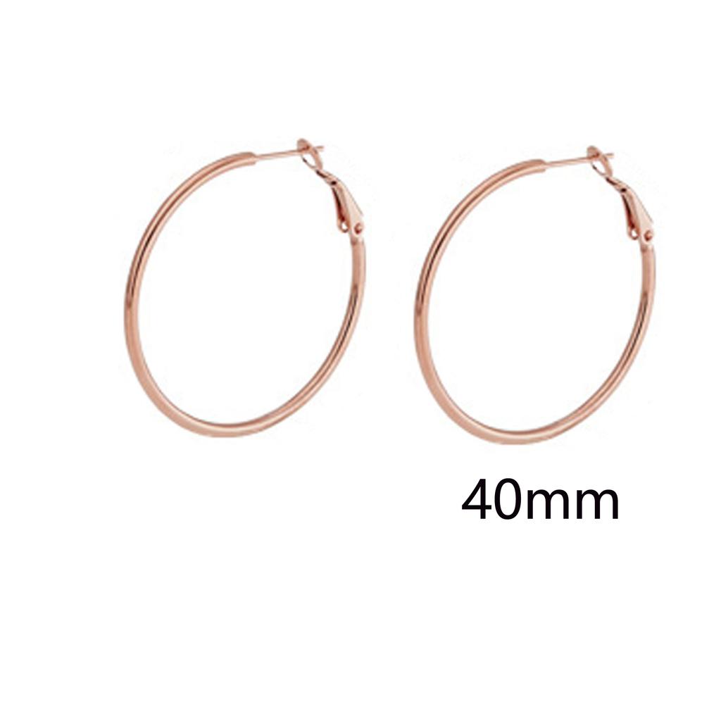 1-8 Pairs Stainless Steel Rose Gold Plated Hoop Earrings for Women Girl Hypoallergenic Ball CZ Stud Women Earrings Loop Earrings
