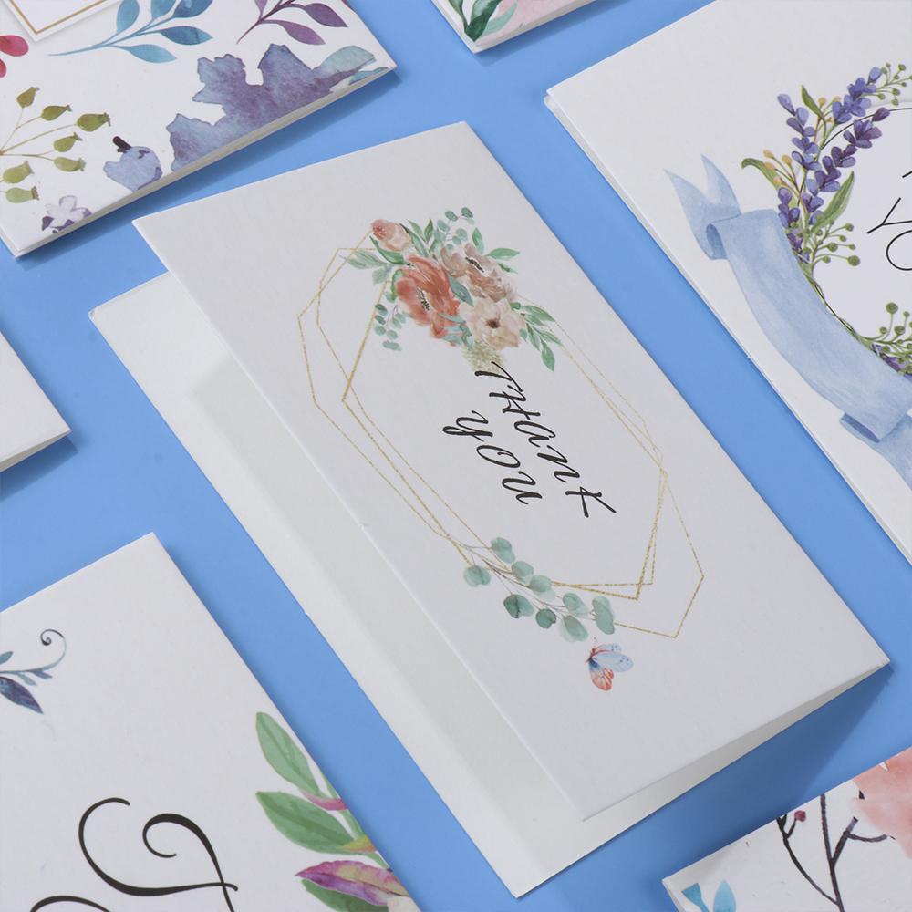 Package Inserts "Thank You" Cards Express Appreciate Flower Thank You Letter Appreciate Cards