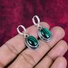 Malachite Earrings, 925 Sterling Silver Jewelry, Gift For Women Handmade Earrings Gemstone Jewelry