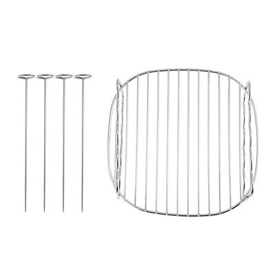 Grille de barbecue de remplacement double couche brochettes plaque de cuisson pour friteuse à air Philips