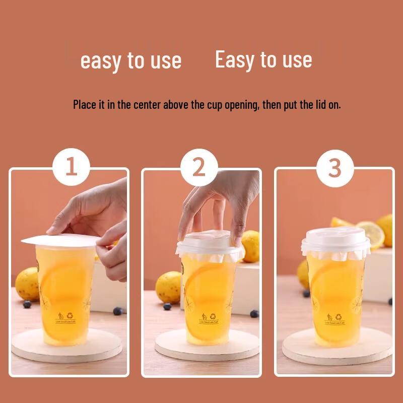 Disposable Milk Tea Cup Leak-Proof Sealing Paper