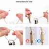 Gold-Plated Wire Ring Universal Tag For Bags And Cartoon Keys, Stainless Steel Electroplated Wire Chain