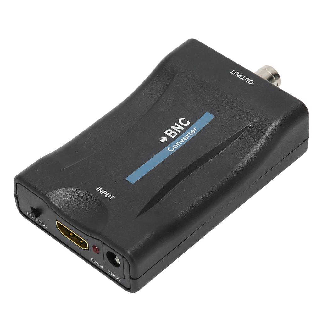 High-Definition Multimedia Interface zu BNC Konverter Q9 Kopf Videosignal-Umwandlungsbox(Schwarz )