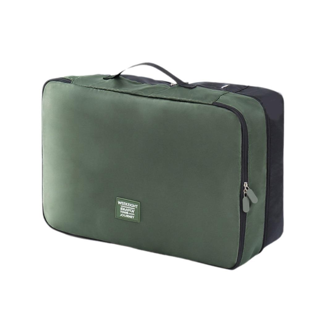 

Large Capacity Double-Layer Clothing Bag Dustproof Clothes Quilt Storage Bag Suitcase зелёный