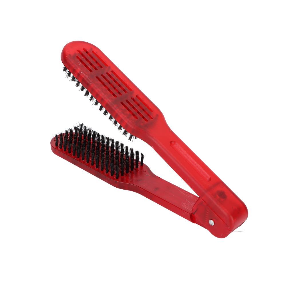V-Form Design Haarglättbürste Schienenstruktur Haarstylingkamm für den Heimgebrauch