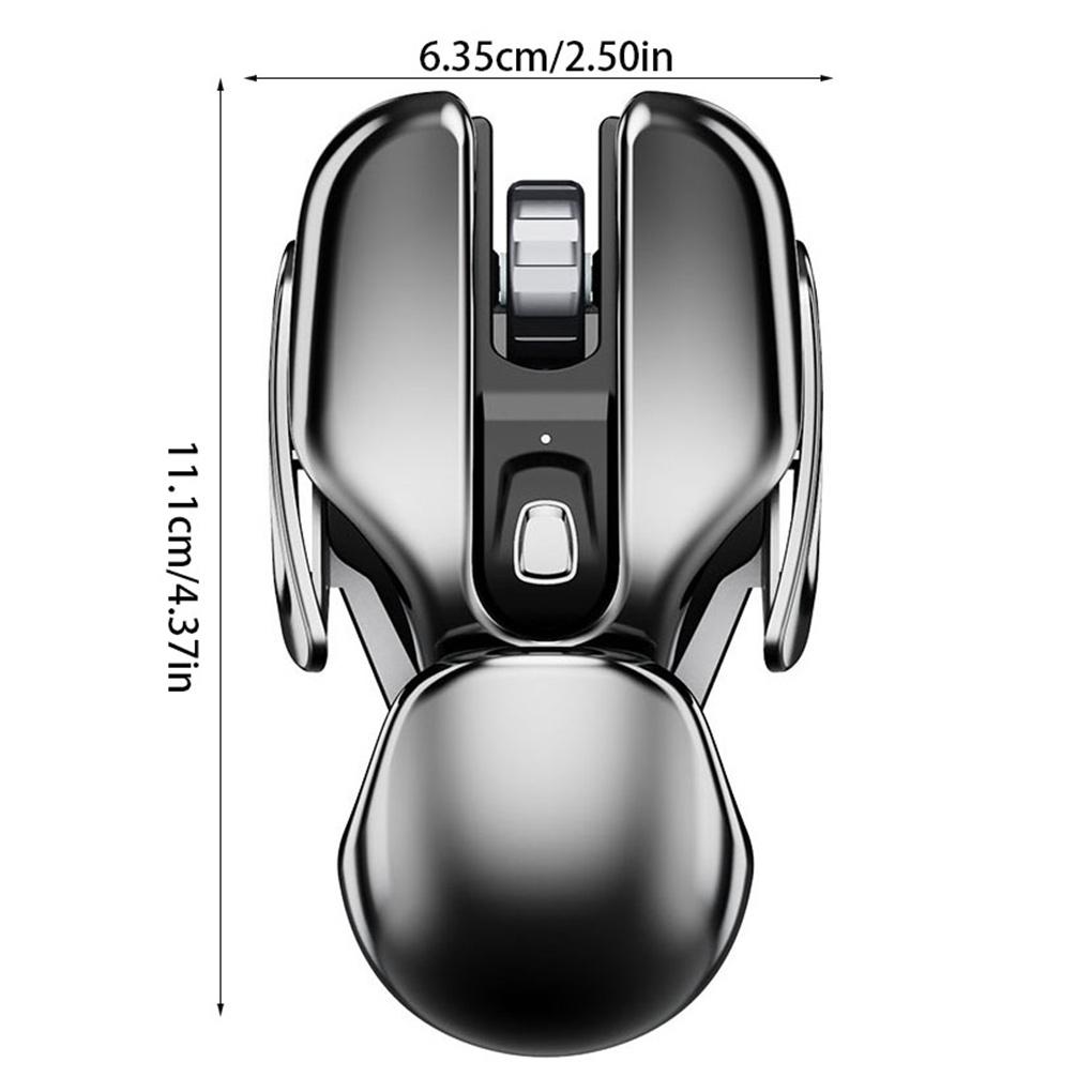 PX2 Metal 2.4G Reîncărcabil Wireless Mute 1600DPI Mouse 6 Butoane pentru PC Laptop Computer Gaming Birou Acasă Impermeabil
