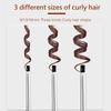 Unisex Mini 9mm Fluffy Wool Curling Iron for Short Hair