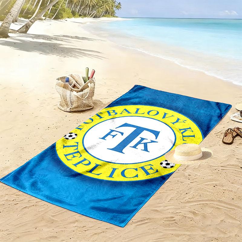 Trabzonspor Logo Print Beach Towel, Large Soft Quick Dry Towel for Beach Camping Swimming