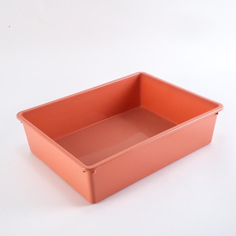 

Semi-Enclosed PP Cat Litter Box: Square Design, Easy Clean, Cross-Border Support 38*29*10