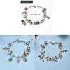 Christmas Snowman Deer Charm Bracelets Zinc Alloy Holiday Gift For Men Women