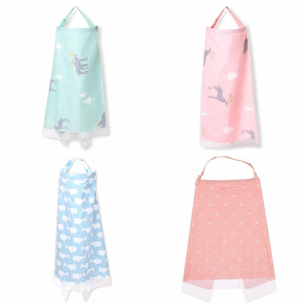 Print Outdoor Nursing Cover Double Layer Baby Stroller Blanket Cute Breastfeeding Cover  Mother