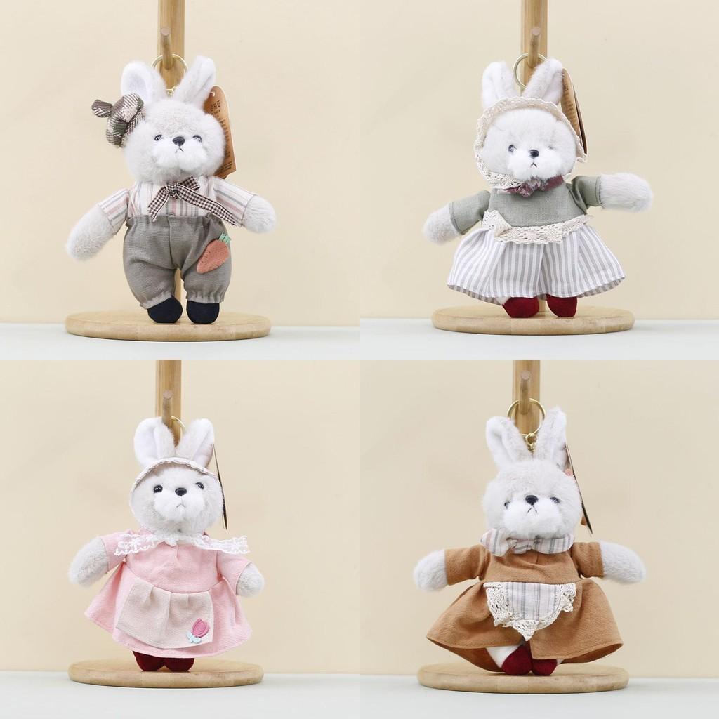 Keychain Plush Rabbit With Short Fur And Pp Cotton Filling Accessories For