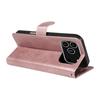 For iPhone 17 Pro Leather Wallet Case with Strap Solid Color Phone Stand Cover