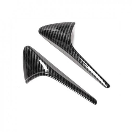 ABS Carbon Fiber Side Camera Fender Cover Trim For Tesla Model 3 Highland 2024