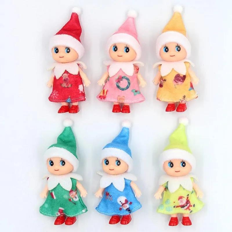 Elf Doll Plush Dolls Elf Tiny Christmas Elves Christmas Novelty Toys Elf Accessories for Girls and Boys Holiday Decorations