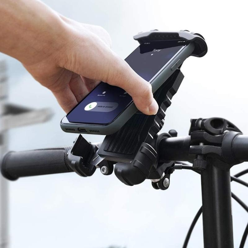Bicycles Phone Holder with 360 Degree Rotation Easy Installation Phone Mount Biking Phone Accessory for Safe Navigation