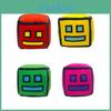 Süßes kurzes Plüsch-Geometry Dash-Spielzeug für Kinder in verschiedenen Farben!