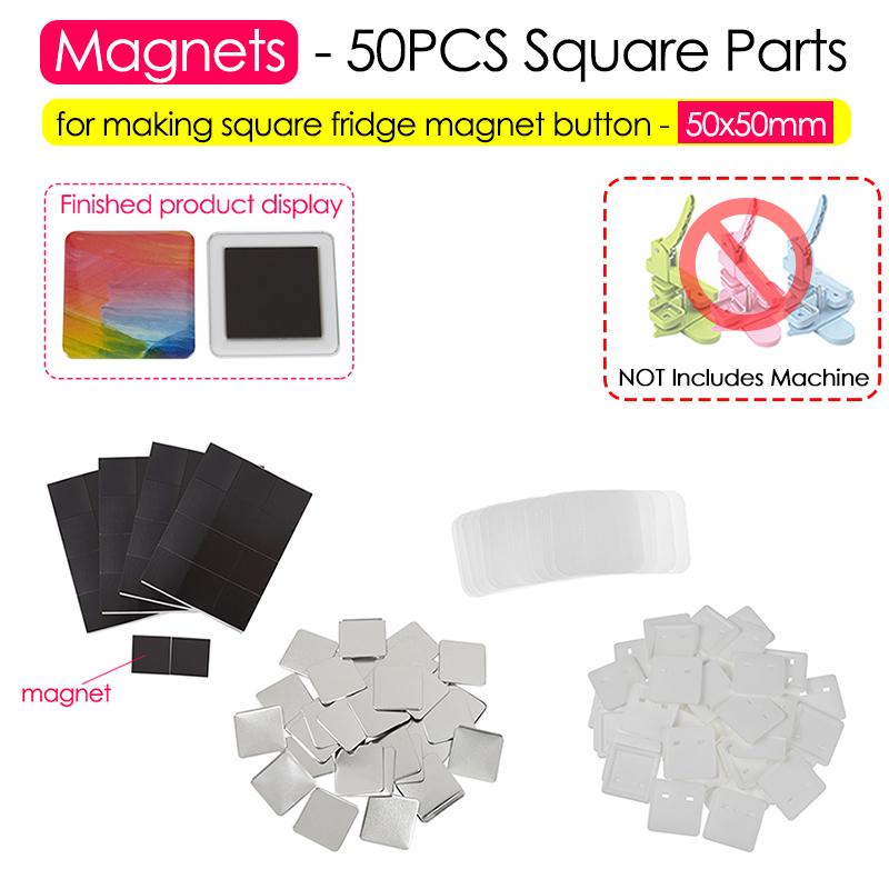 50MM Square Pin Button Maker Machine Fridge Magnets / Badge Press Rotating Machine 50x50mm Badge Materials for DIY Making