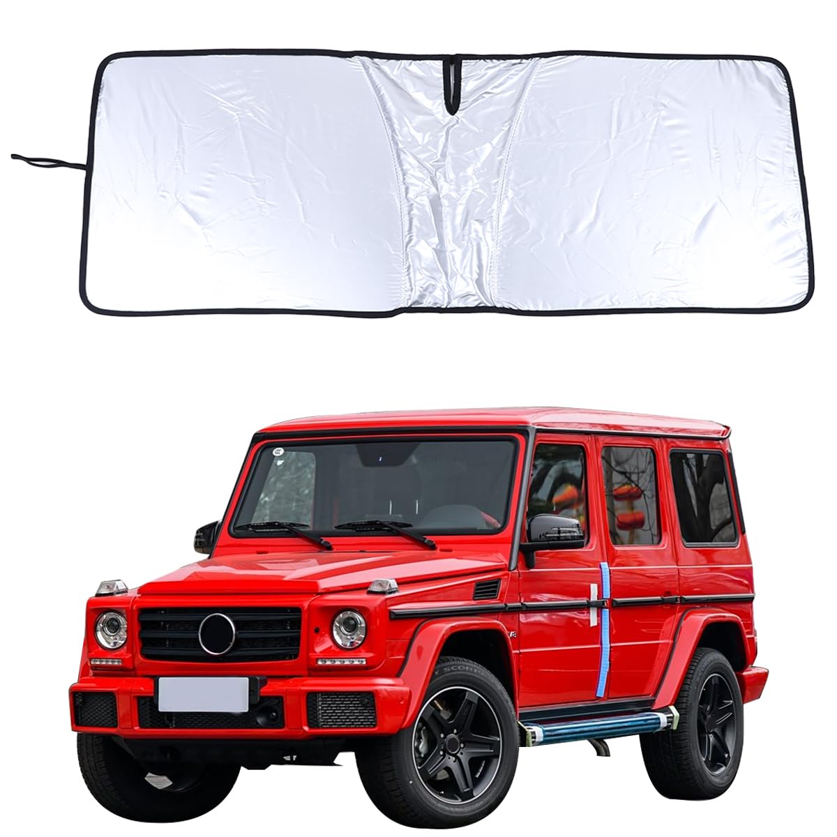 

Windshield Sunshade for Car Magical Car Front Light Heat UV Compact Interior Car Design Mercedes-Benz G-Class (2004-2018), Sunshade, Light-Blocking