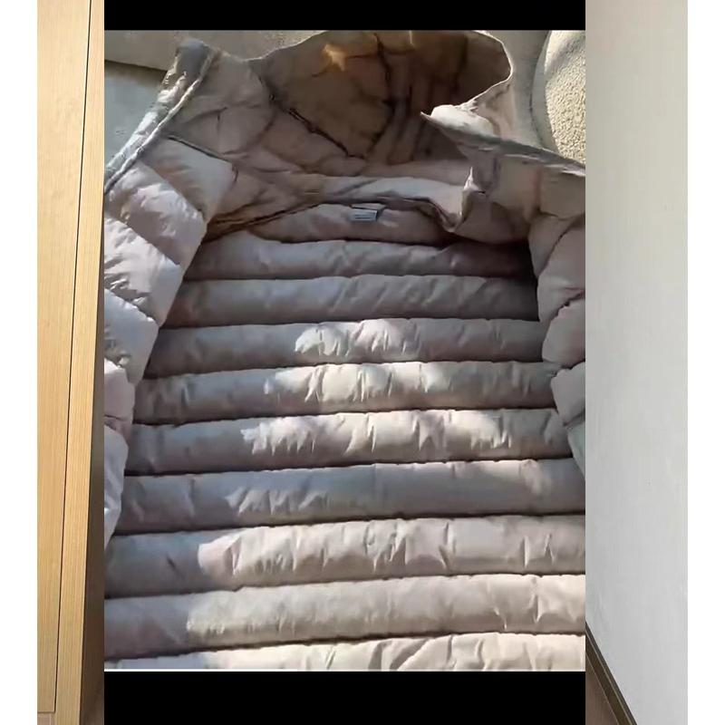 Women Winter Lightweight Down Coat Short Hooded Warm Puffer Jacket Thickened Quilted Outerwear