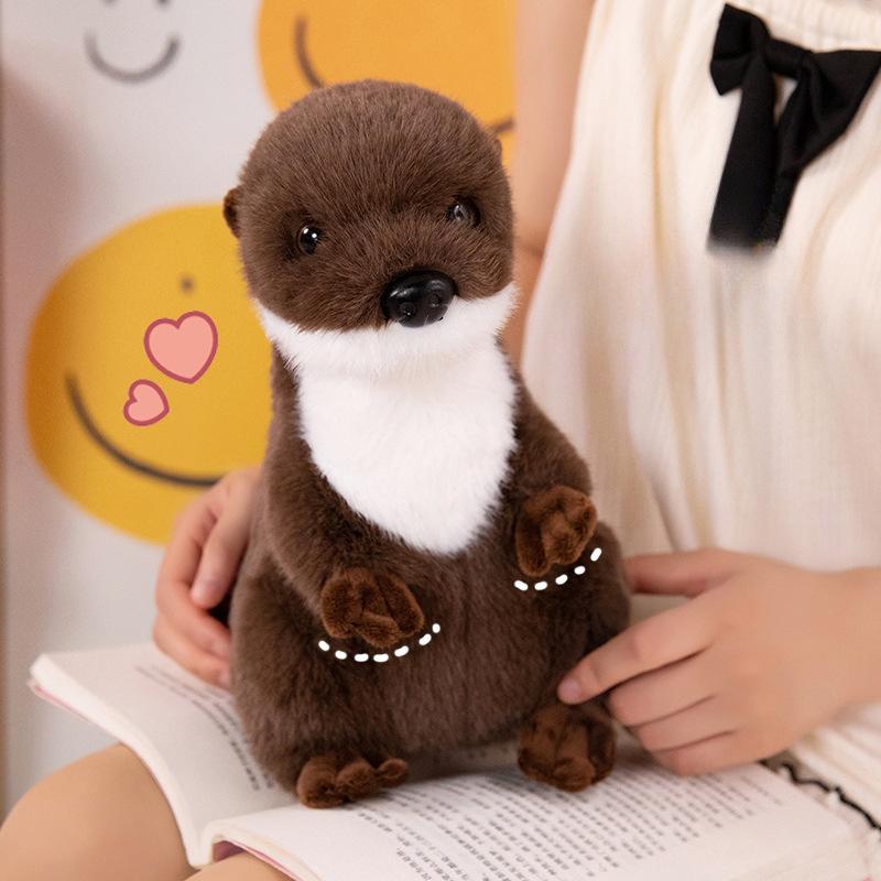 Long-haired Otter Baby Sea Otter Plush Toy Doll Doll Female and Boy Birthday Gift To Comfort The Doll Before Bed