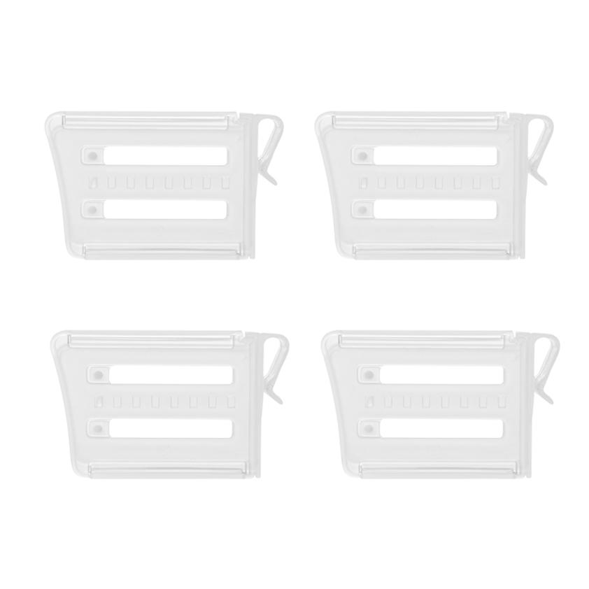 

4Pcs Adjustable Refrigerator Divider Board Storage Separator Clip Organizer Extendable Fridge Partition Shelf Separator for Home Kitchen 4-pcs