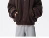 Herren American Style Kapuzen Adler Plüsch Baumwolljacke - Winter Retro Trend, Dick Warm & Lockerer Schnitt