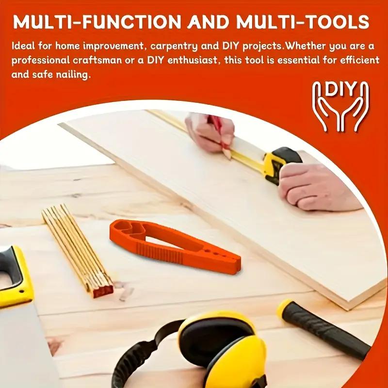 3-Color Portable Nail Fixing Tool - Woodworking Clamp for Nails/Ornaments, Hand Protection & Furniture Repair Small Tool