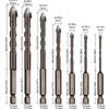 12 Stück Kreuz Sechskant Fliesenbohrer Legierung Bohrer Glas Keramik Holz Beton Lochbohrer Für Metall Holz Bohren Bereiche Von 3mm Bis 12mm