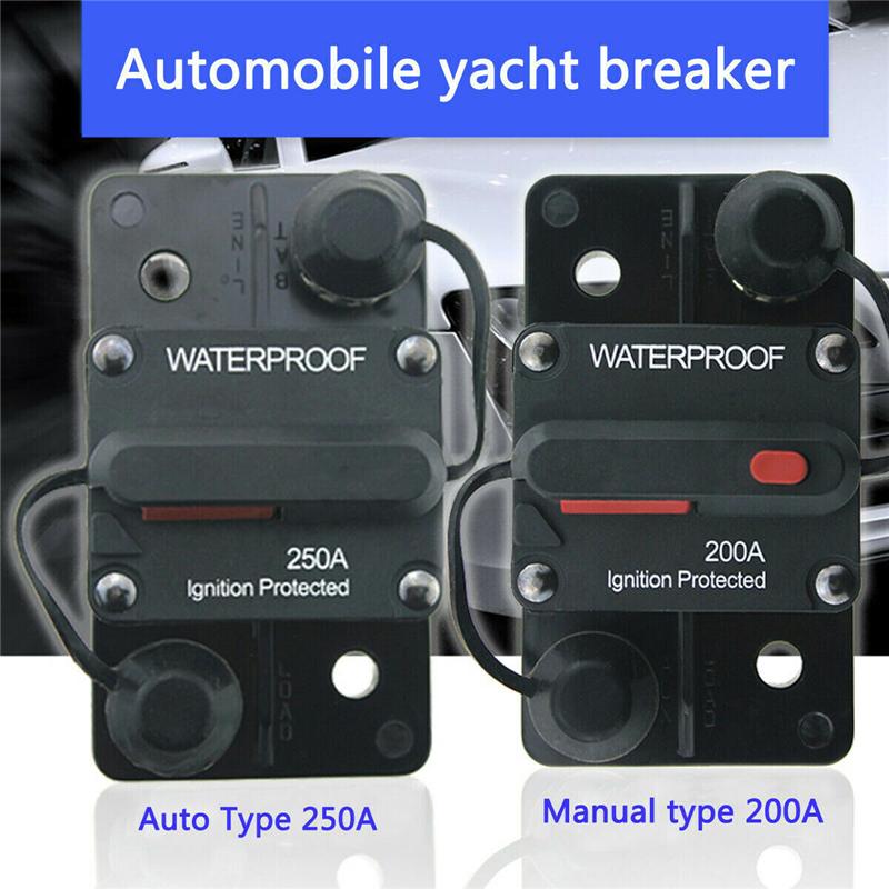 30A-300A AMP Circuit Breaker Fuse Reset 12-48V DC Car Auto Boat Waterproof Fuse Box 80A 100A 120A 150A 200A 250A Car Protector