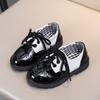 New Children's Leather Shoes, Student Performance Shoes, Lace-up Fashion Girls' Patent Leather Single Shoes, Children's Shoes, Boys' Leather Shoes