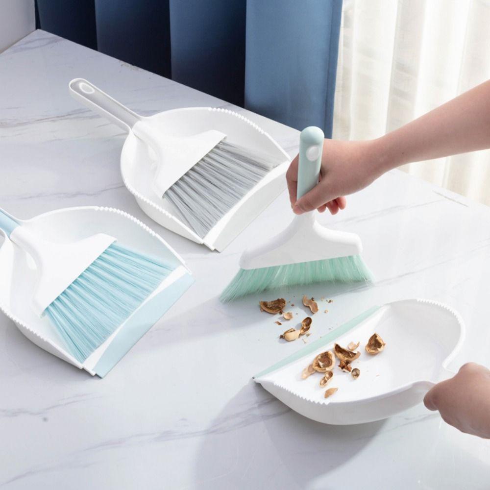 Handheld Mini Dustpan and Brush Set Flexible Desktop Mini Broom Set  Window Gap Cleaning