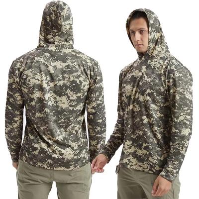 Men's Camo T-Shirts Hunting Fishing Long-Sleeved T-Shirt Top Loose Outdoor Casual Pullover Jungle Women Camo T-Shirt Hoodies