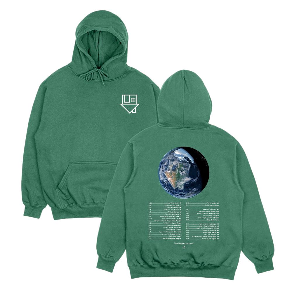 The Neighbourhood The Wourld Tour 2026 Mikiny Hip Hop Wiped Out! Grafický streetwear na 10. výročie pre ženy a mužov, ležérne pulóvre