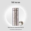 TAIC Pure Titanium Insulated Water Bottle with Tea Infuser
