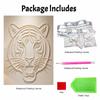 5D DIY Pearl Diamond Painting Kit Majestic Tiger Full Drill Embroidery Mosaic Art Home Wall Decor Gift