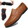Spring New Casual Leather Shoes, Soft-soled Beanie Shoes