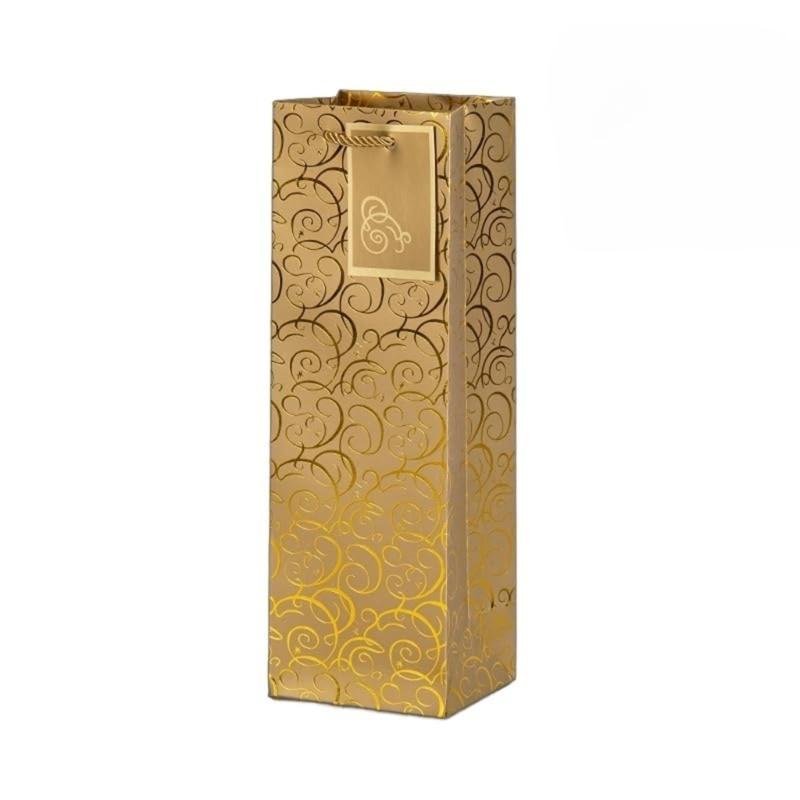 6 Pack Paper Wine Gift Bags Elegant Wine Presentation Bag Perfect for Anniversaries Weddings and Birthday Celebration