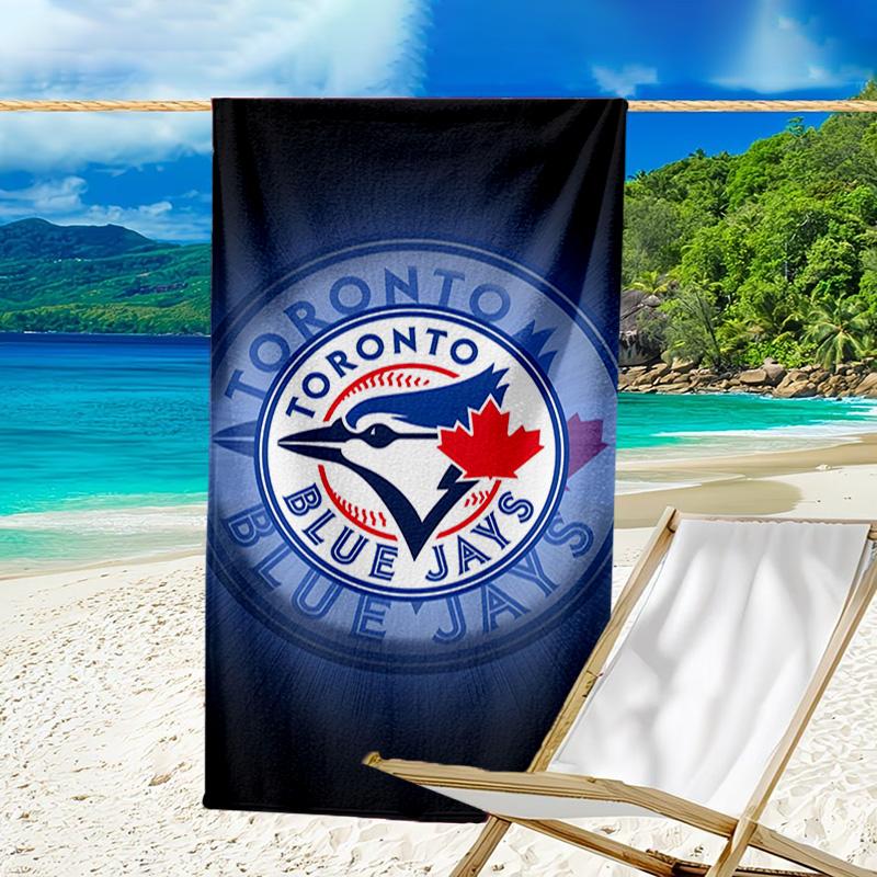 Blue Jays Logo Schnelltrocknendes Mikrofaser-Strandtuch Superweich & Saugfähig für Bad, Strand, Reisen Badezeit-Accessoire, Fan-Geschenke