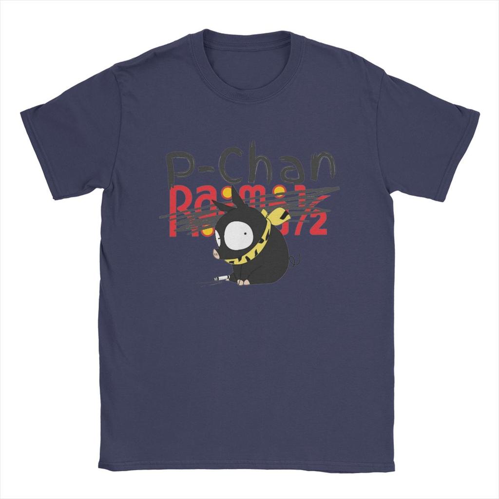 P-Chan Ranma 1/2 Logo T-Shirts Men Funny Pure Cotton Tees O Neck Short Sleeve T Shirt Printed Tops