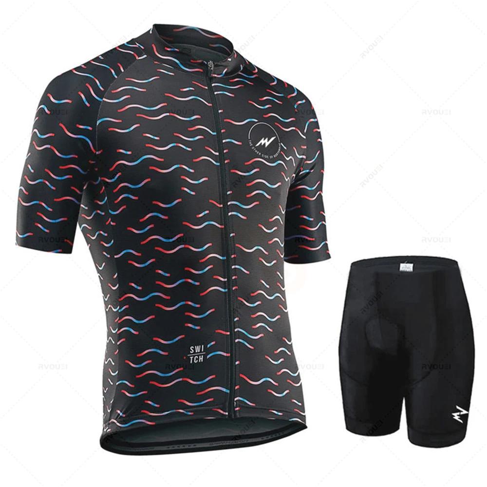 Morvelo-Cycling Jersey Set for Men, Road Bike Shirts Suit, Bicycle Bib Shorts, MTB Wear, Culotte Ciclismo Clothing, New,